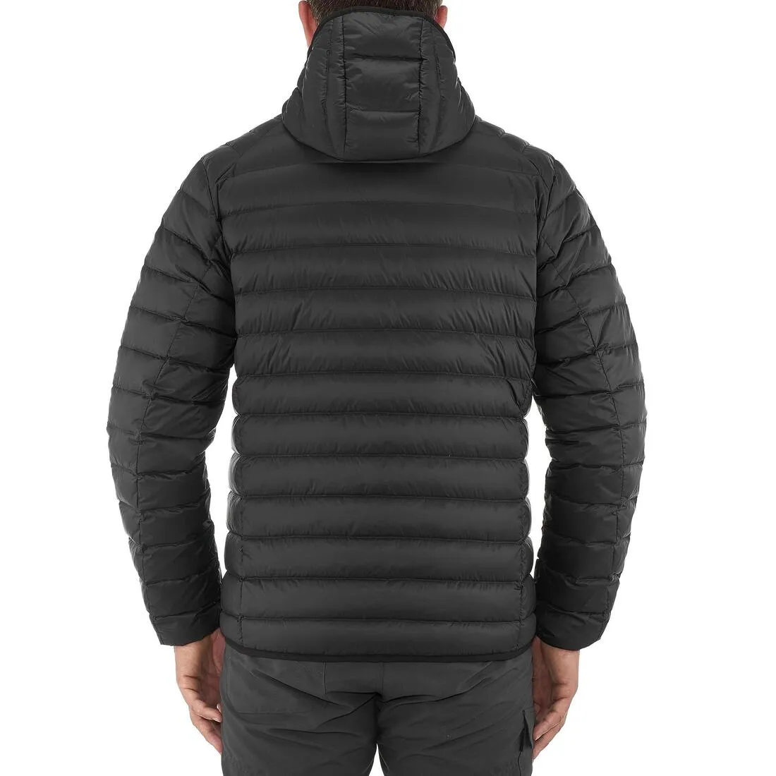 Full Down Men's Hiking Padded Jacket - Black