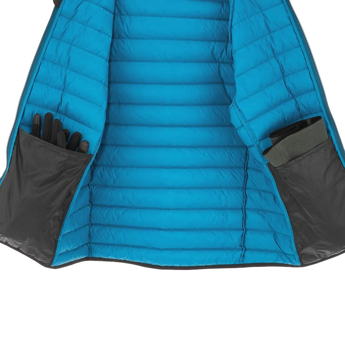Full Down Men's Hiking Padded Jacket - Black