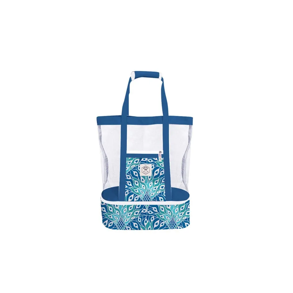 GOOD VIBES 2 IN 1 MESH BEACH COOLER BAG