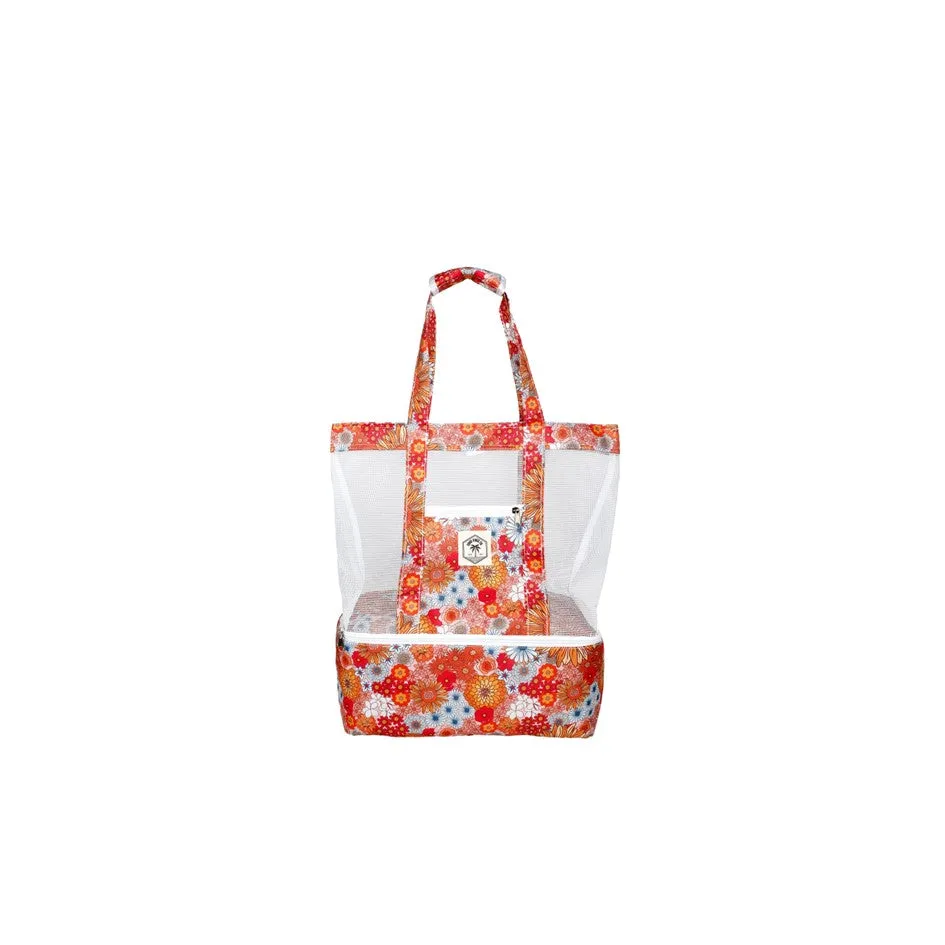GOOD VIBES 2 IN 1 MESH BEACH COOLER BAG
