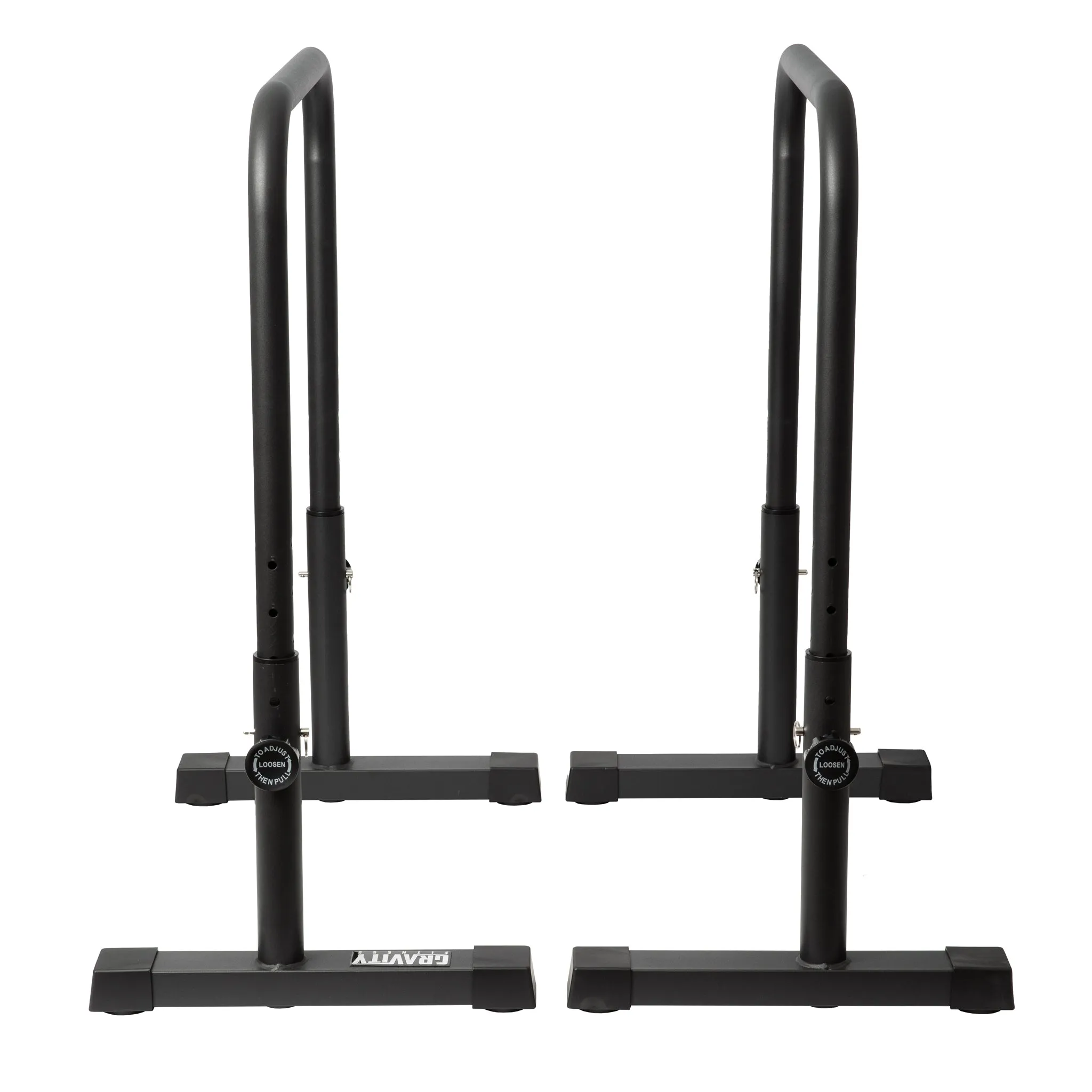 Gravity Fitness XL Adjustable Parallettes / Dips bars