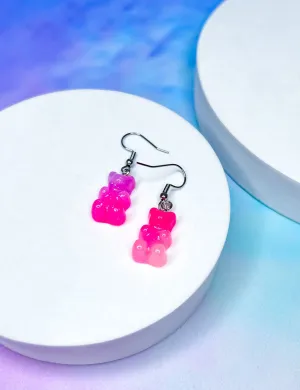 GUMMI BEAR EARRINGS - MIX PINK