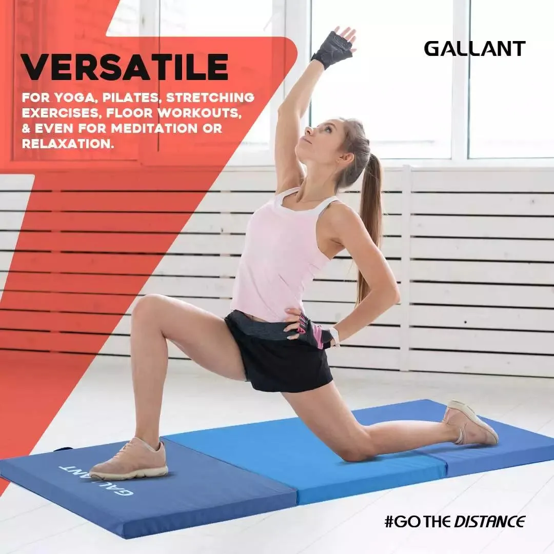 Gymnastics Mat Tri Foldable Exercise Workout Mat - Exercise Mats