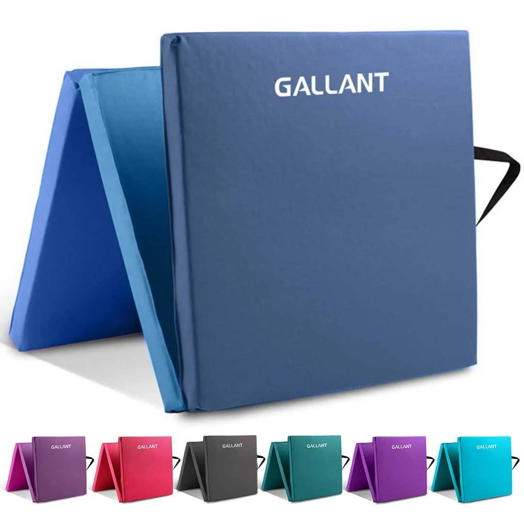 Gymnastics Mat Tri Foldable Exercise Workout Mat - Exercise Mats