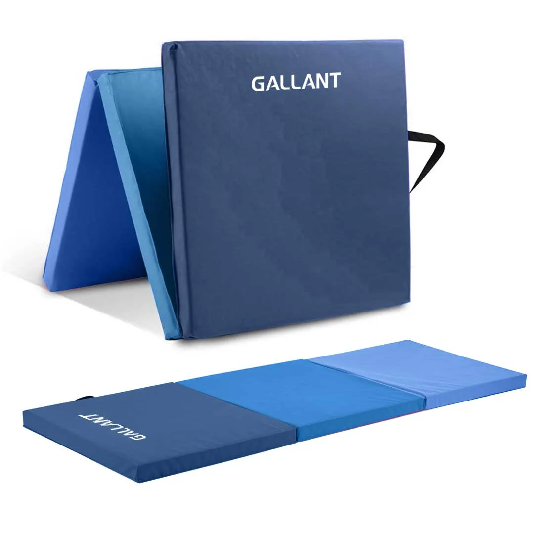 Gymnastics Mat Tri Foldable Exercise Workout Mat - Exercise Mats