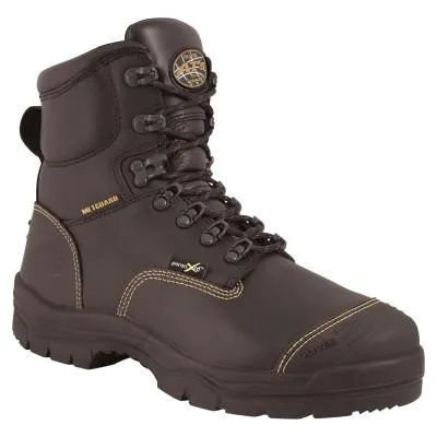 Honeywell Metatarsal Guard Mining Work Boots, Size 8, 4.9 in H, Black, 55246-BLK080