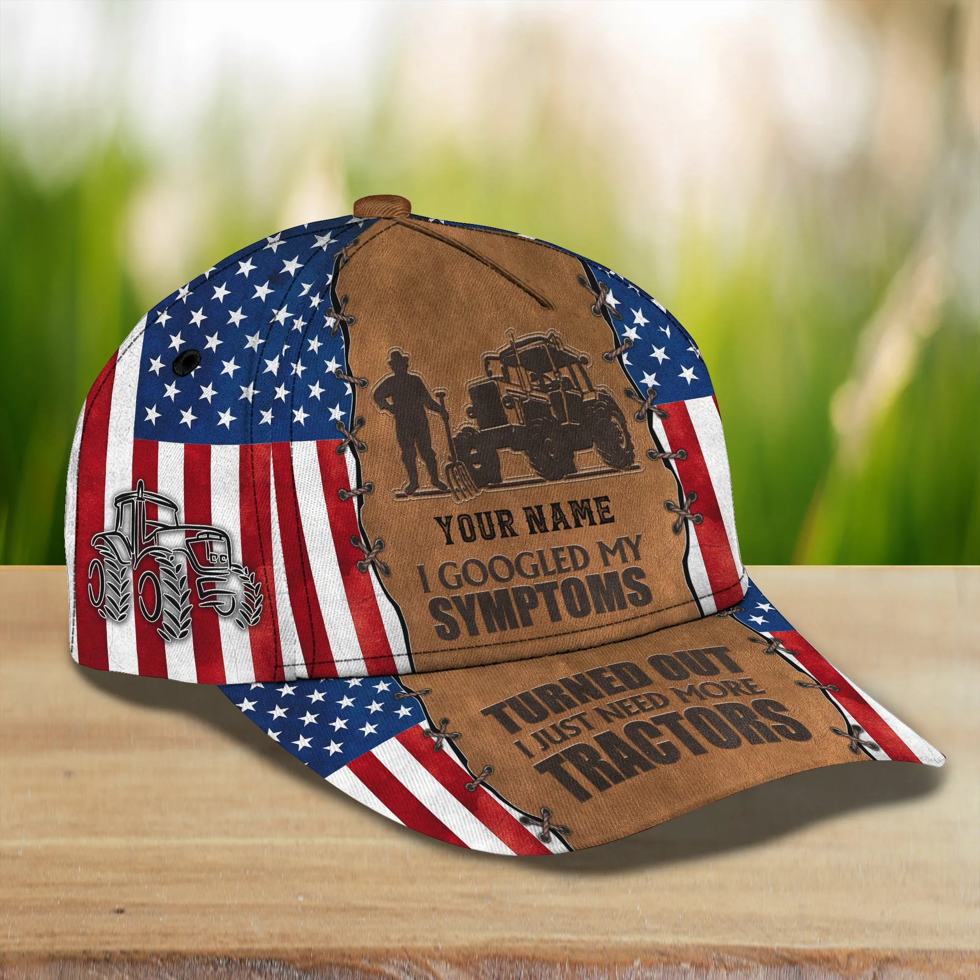 I Just Need More Tractors - Personalized Name Cap - Loop- T2k-202