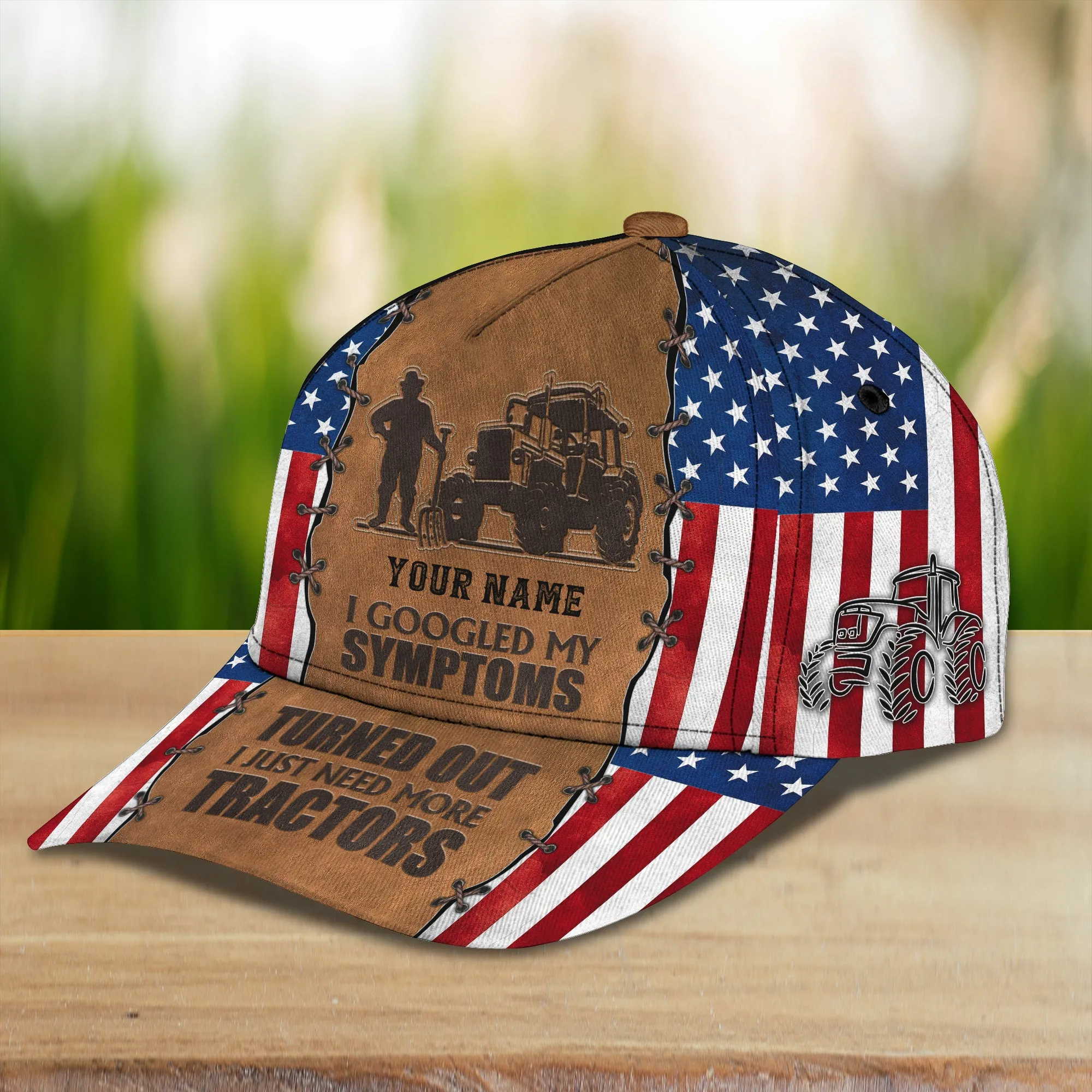 I Just Need More Tractors - Personalized Name Cap - Loop- T2k-202