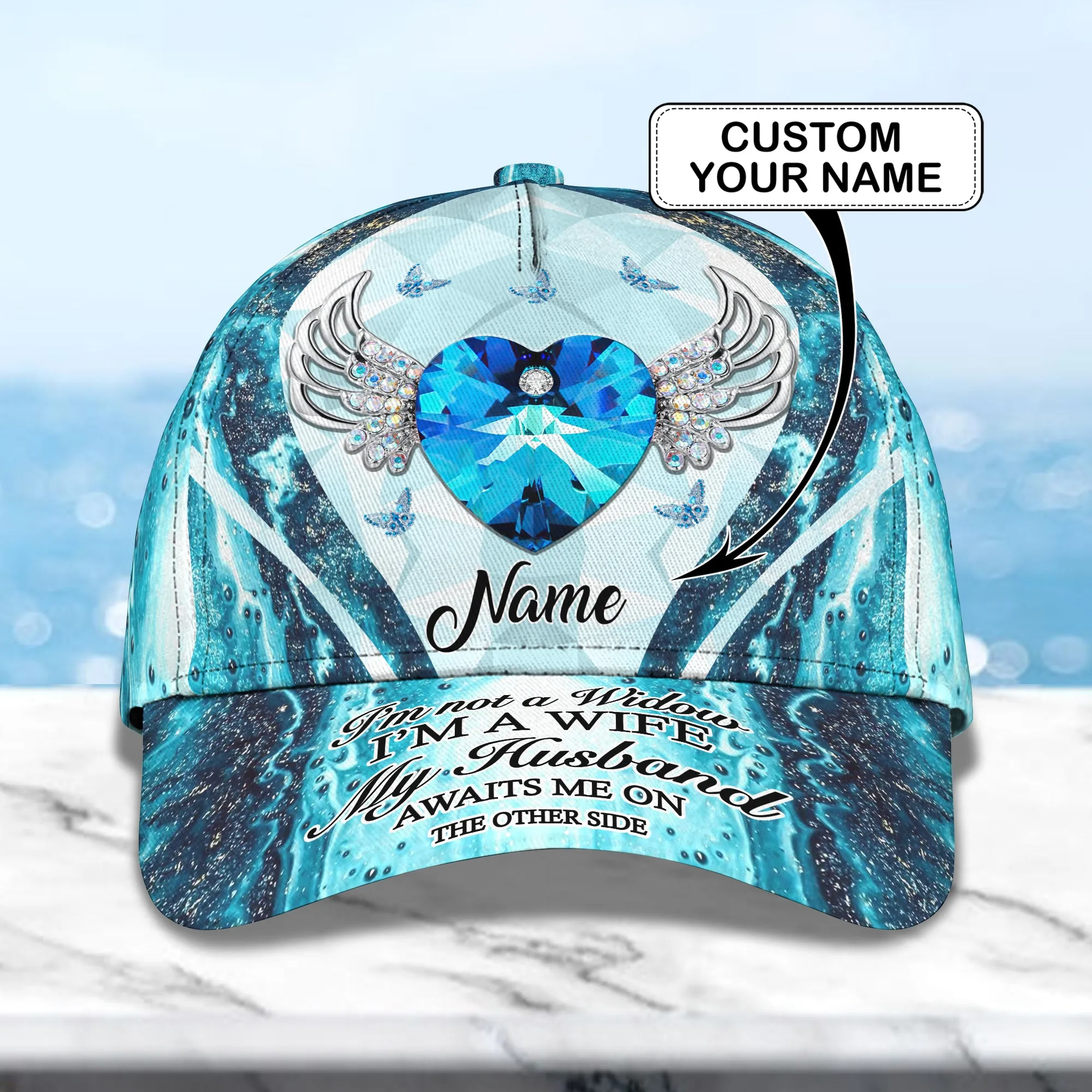 I'm Not A Widow - Personalized Name Cap - Loop- T2k-205