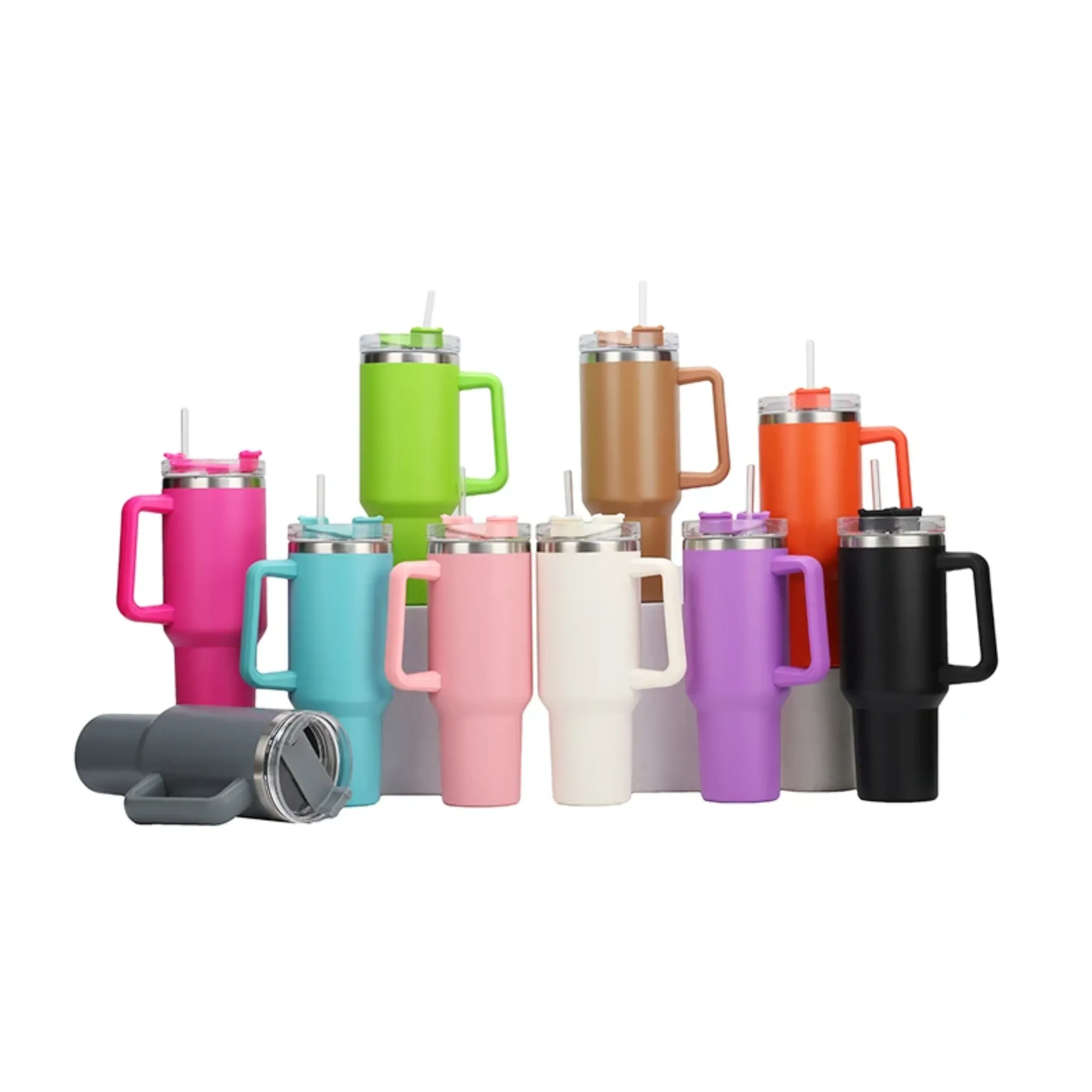 Insulated Stainless Steel 40oz Tumbler Reusable Water Bottle by UM Sports