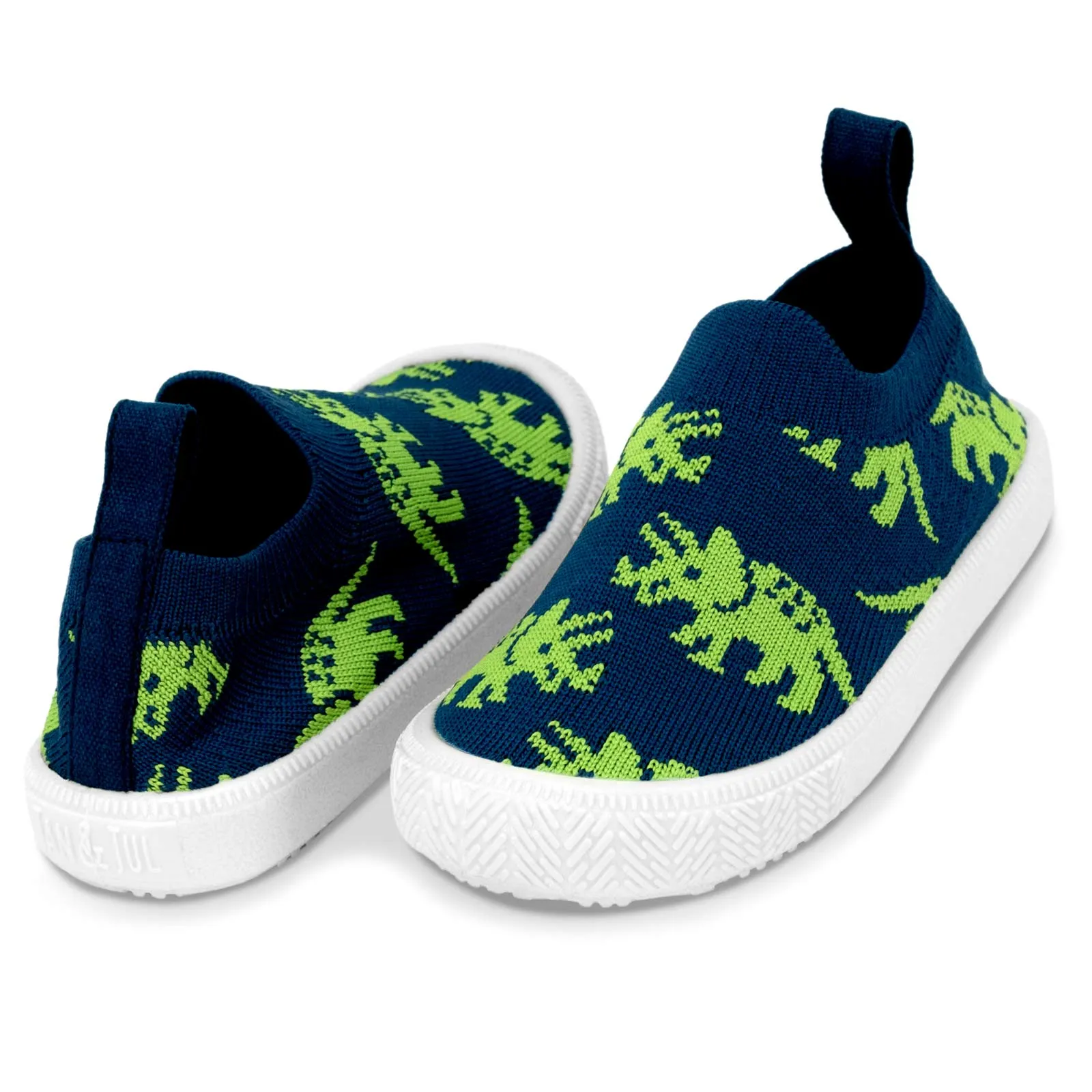 Jan & Jul Graphic Knit Shoes - Triceratops