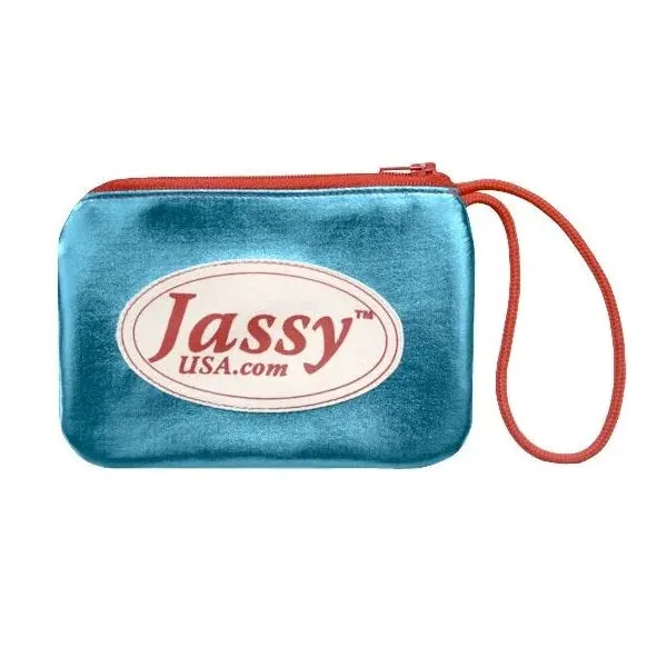 Jassy Rhythmic Gymnastics Shoe Pouch – Color: Metallic Turquoise