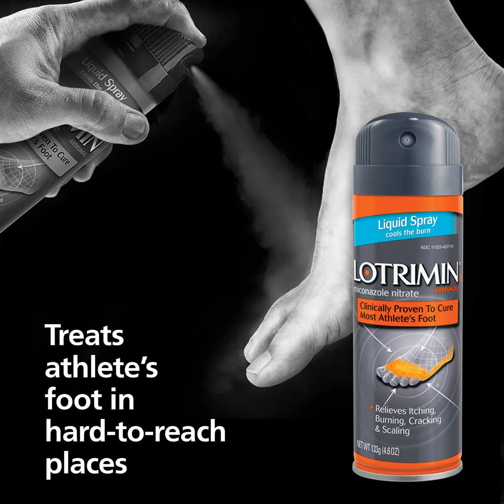 Jock Itch Antifungal AF Athlete's Foot Liquid Spray, 4.6 Ounce Spray Can
