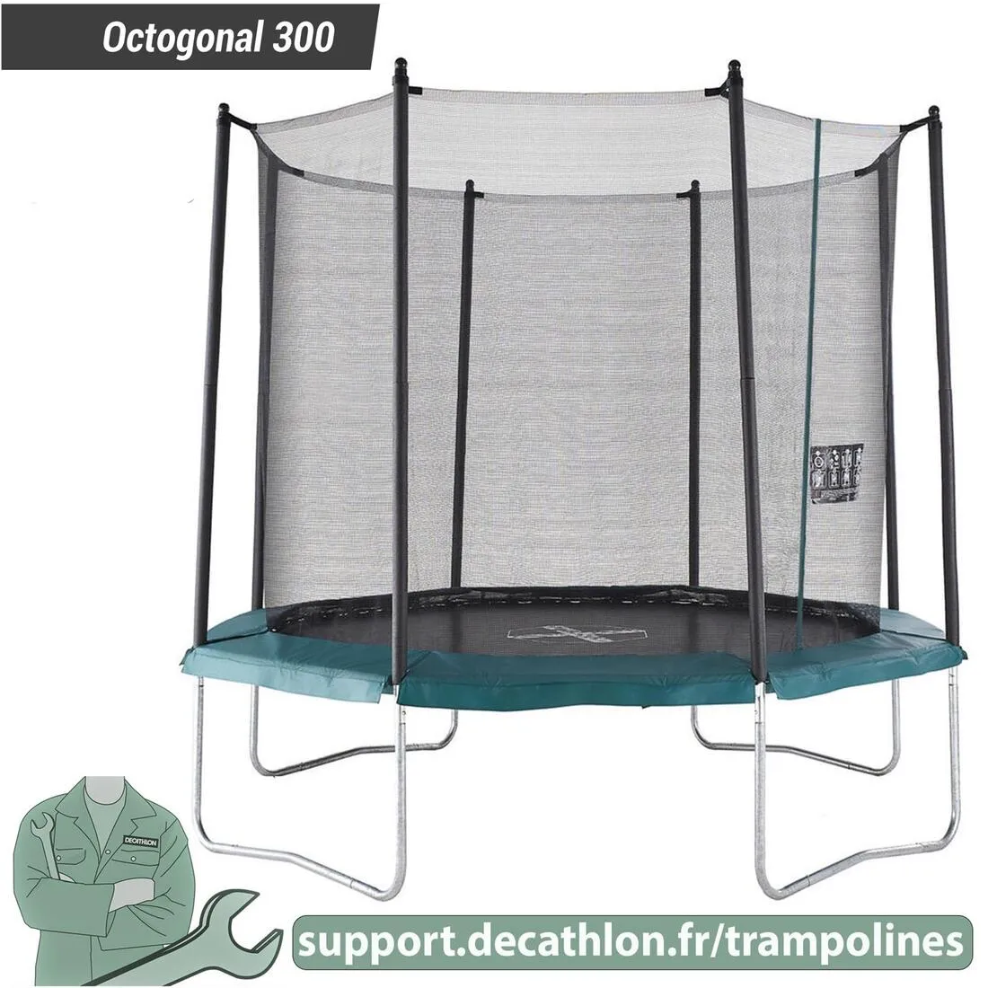 Jumping Surface for 64 Springs - Spare Part for Octogonal 300 Trampoline