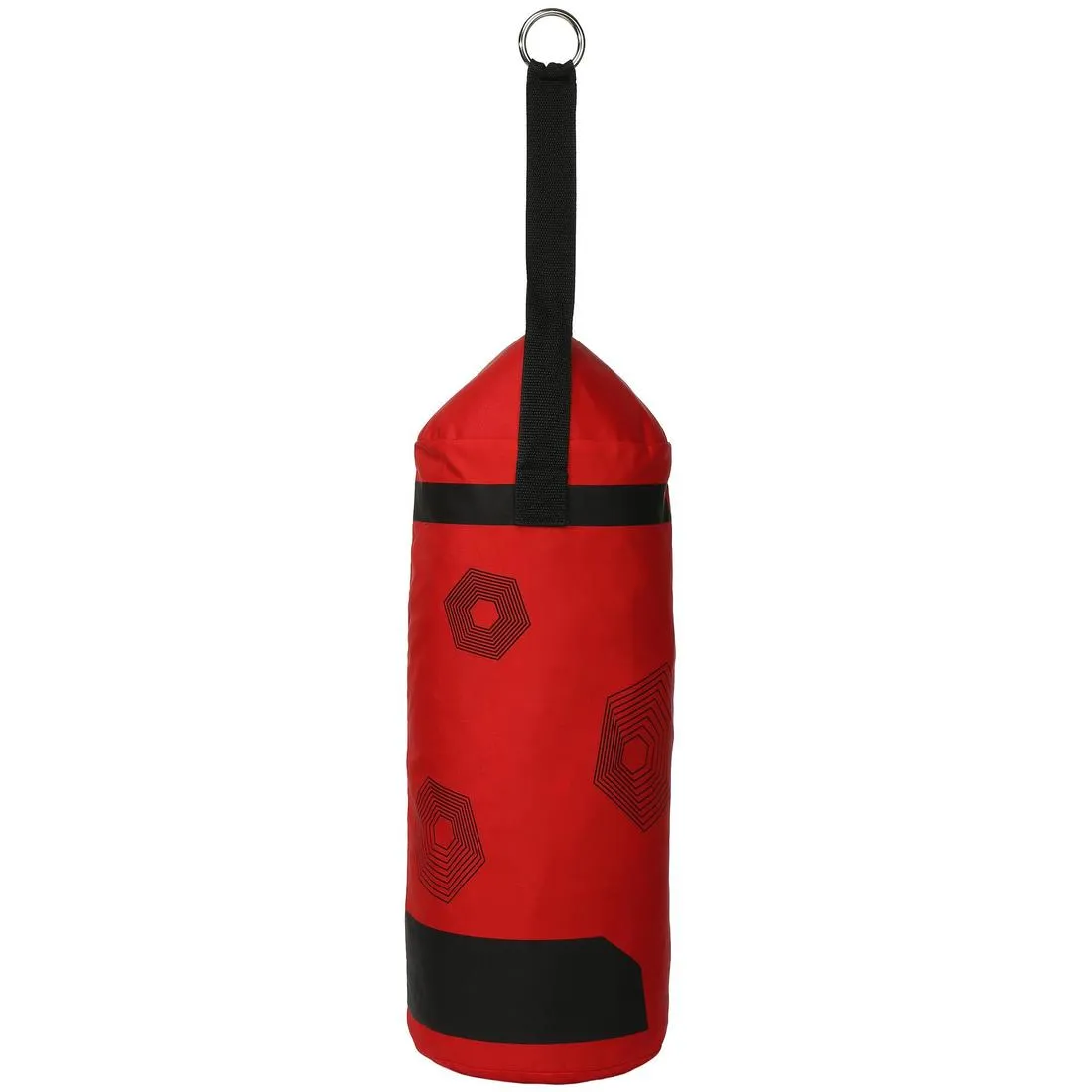 Kids' Beginner Boxing Bag Set: Red Bag   Black Gloves