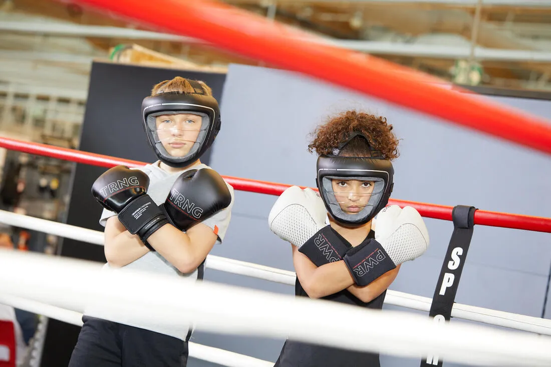 Kids' Boxing Helmet with Built-in Face Protection