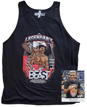 Limited Edition Julian Jackson Hawk Tank Top   Autographed Pic