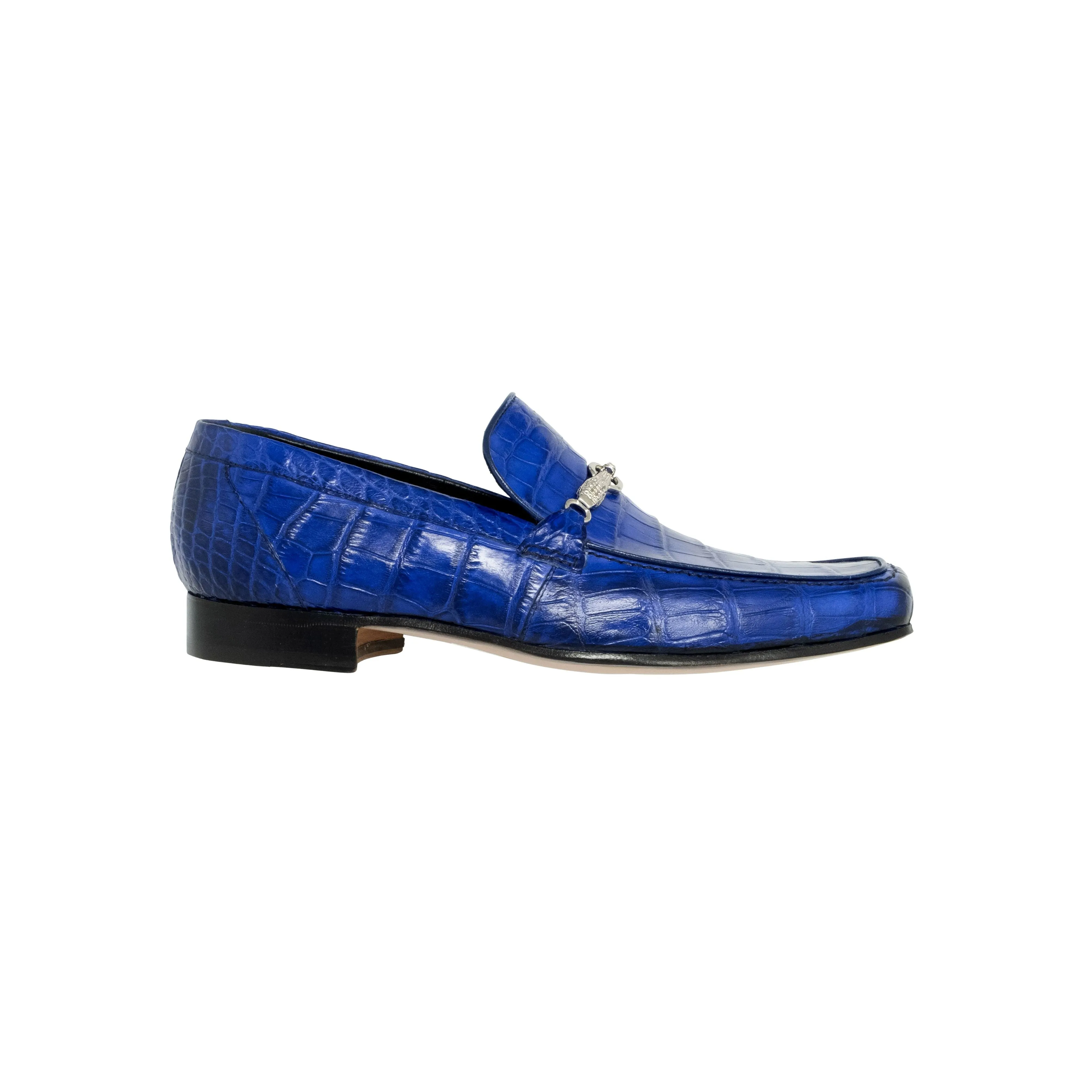 Mauri Baby Alligator Hand Painted Slip On - Royal Blue