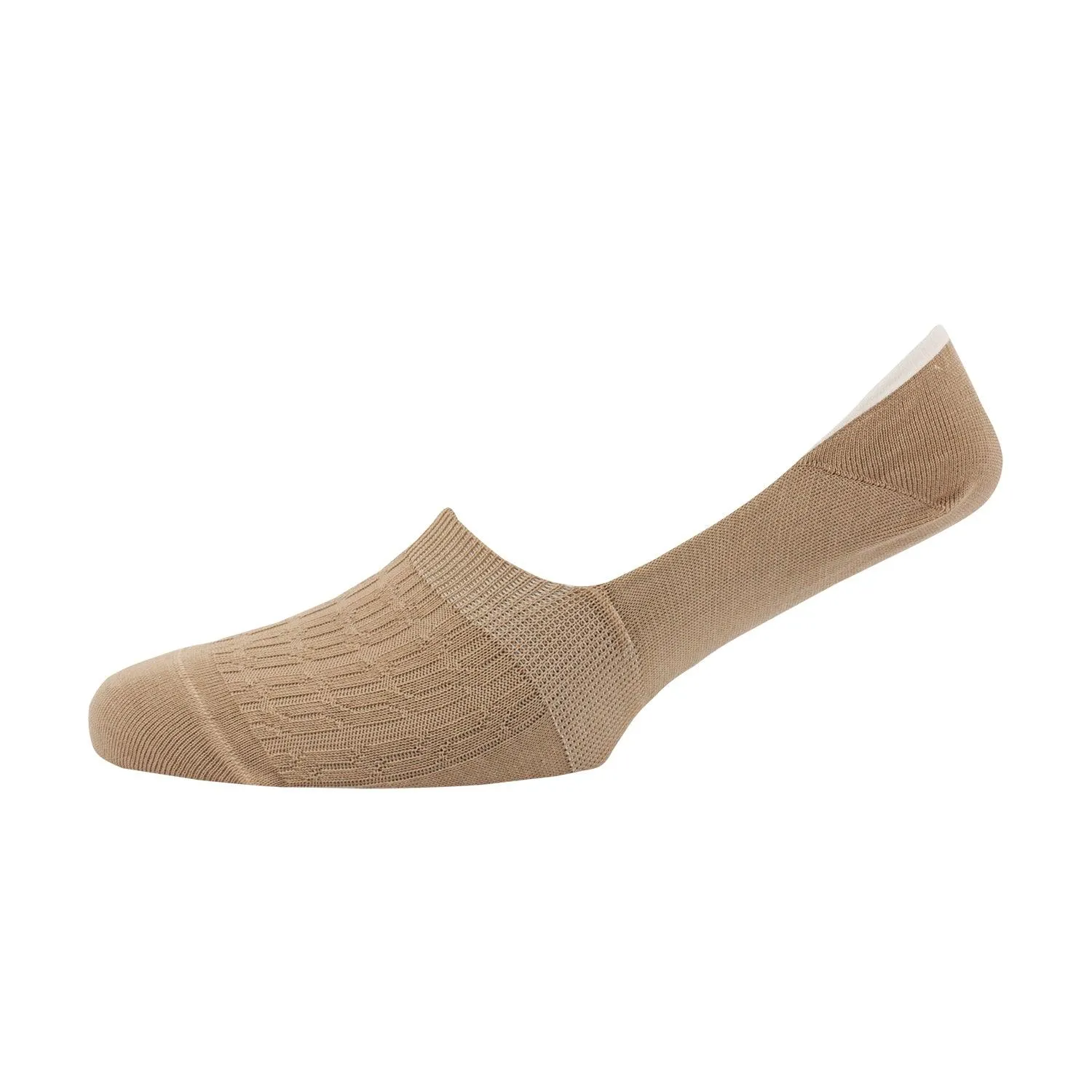 Men's Cable Mercerised Cotton Invisible Socks