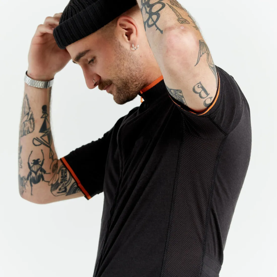 Men's Merino Short-Sleeved Cycling Jersey GRVL900