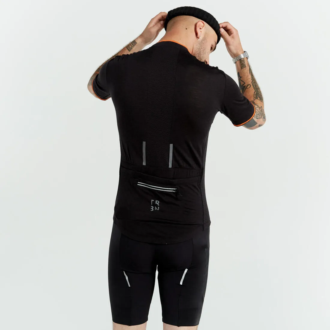 Men's Merino Short-Sleeved Cycling Jersey GRVL900
