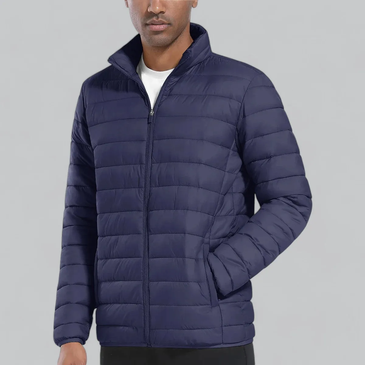 Men's Puffer Windbreaker Jacket | Lightweight, Water-Resistant, Insulated Design for Cold Weather Protection