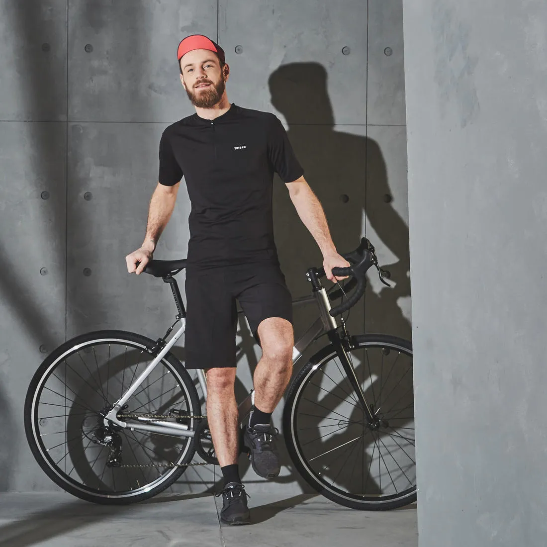 Men's Road Cycling Short-Sleeved Summer Jersey Essential