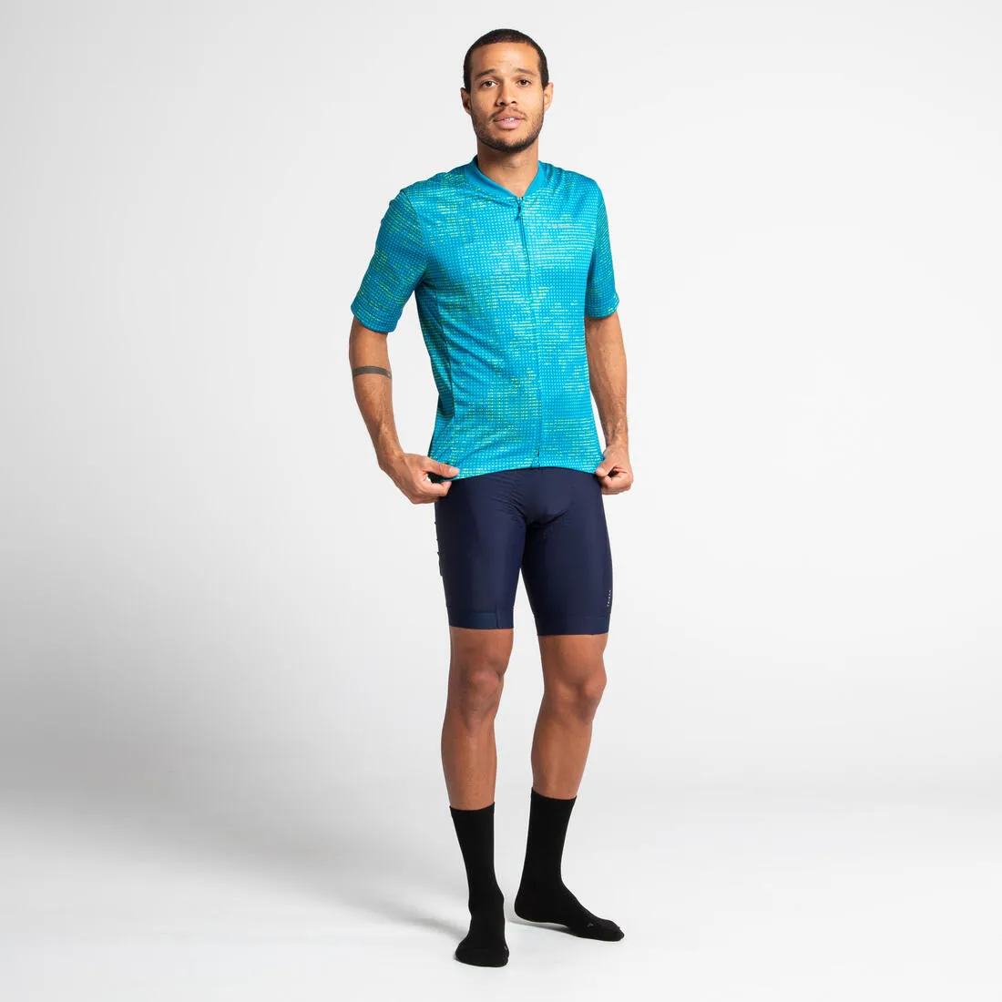 Men's Short-Sleeved Road Cycling Summer Jersey RC100