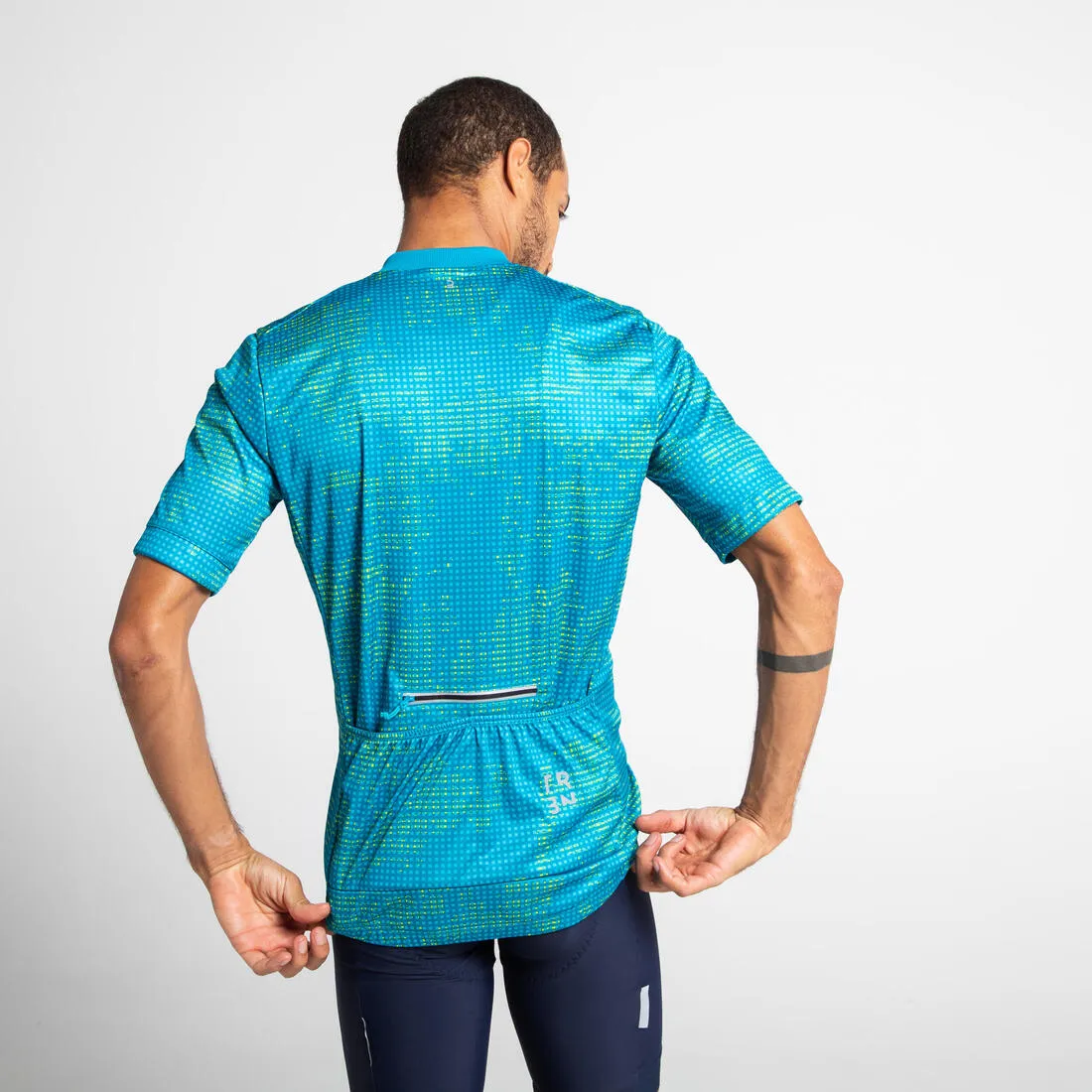 Men's Short-Sleeved Road Cycling Summer Jersey RC100