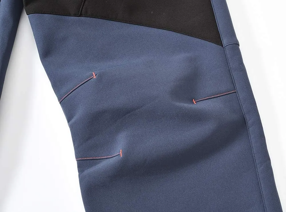 Men's Skiing Pants Waterproof Windproof Fleece Lined Hiking Cargo Insulated Pants Winter Warm Snow Pants