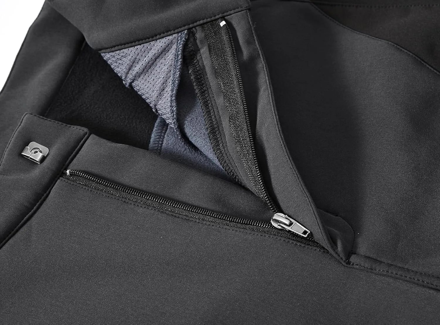 Men's Skiing Pants Waterproof Windproof Fleece Lined Hiking Cargo Insulated Pants Winter Warm Snow Pants