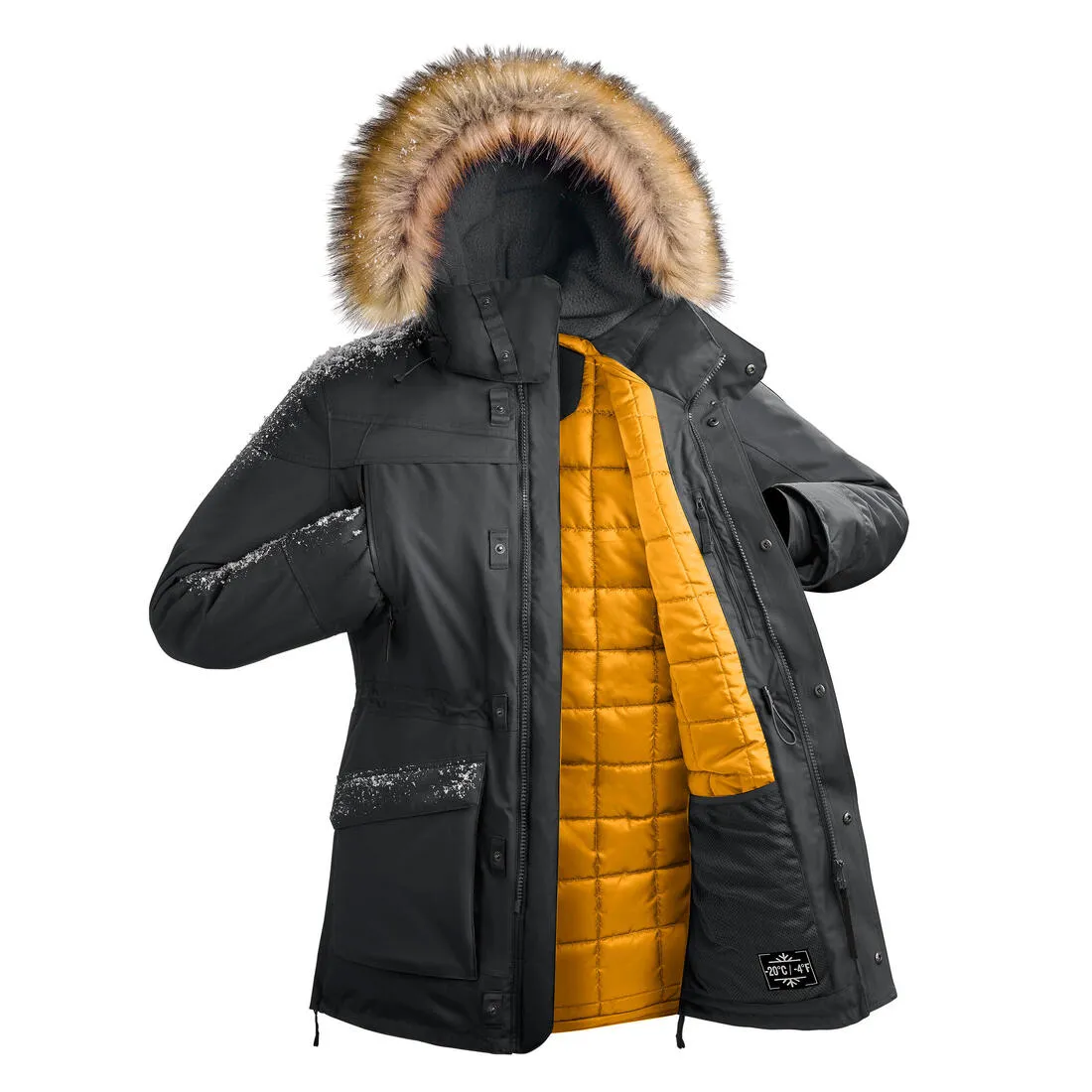 Men’s waterproof hiking parka -20°C, NH900