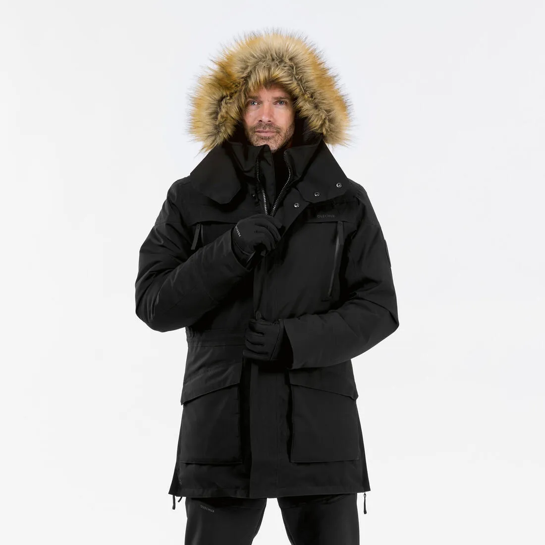 Men’s waterproof hiking parka -20°C, NH900