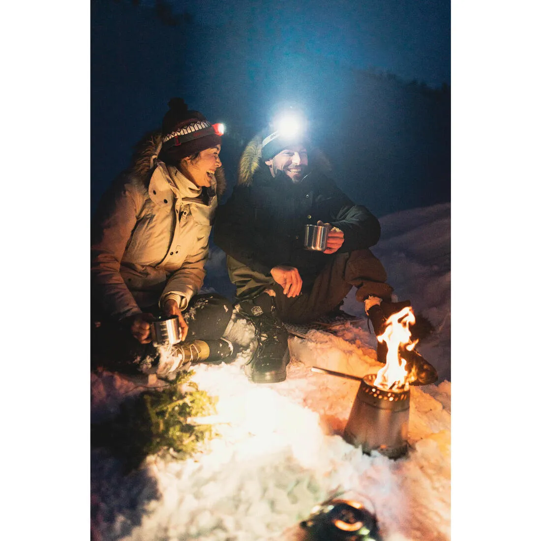 Men’s waterproof hiking parka -20°C, NH900