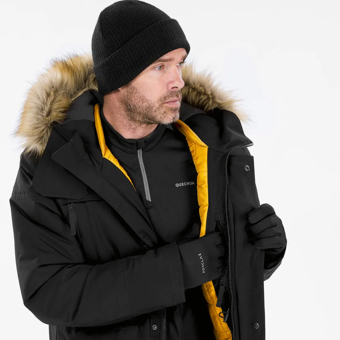 Men’s waterproof hiking parka -20°C, NH900