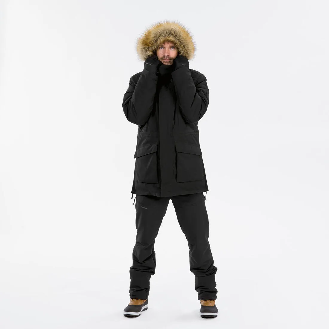 Men’s waterproof hiking parka -20°C, NH900