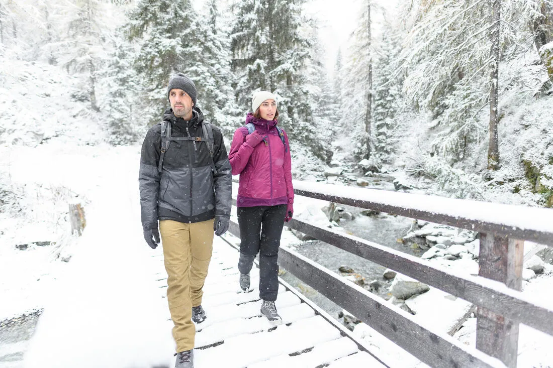Men’s Waterproof Winter Hiking Jacket - SH100 X-WARM -10°C
