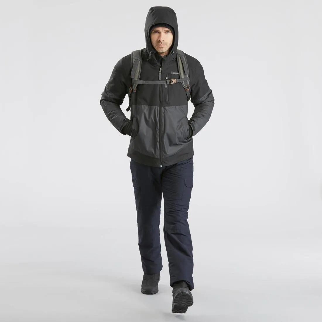 Men’s Waterproof Winter Hiking Jacket - SH100 X-WARM -10°C
