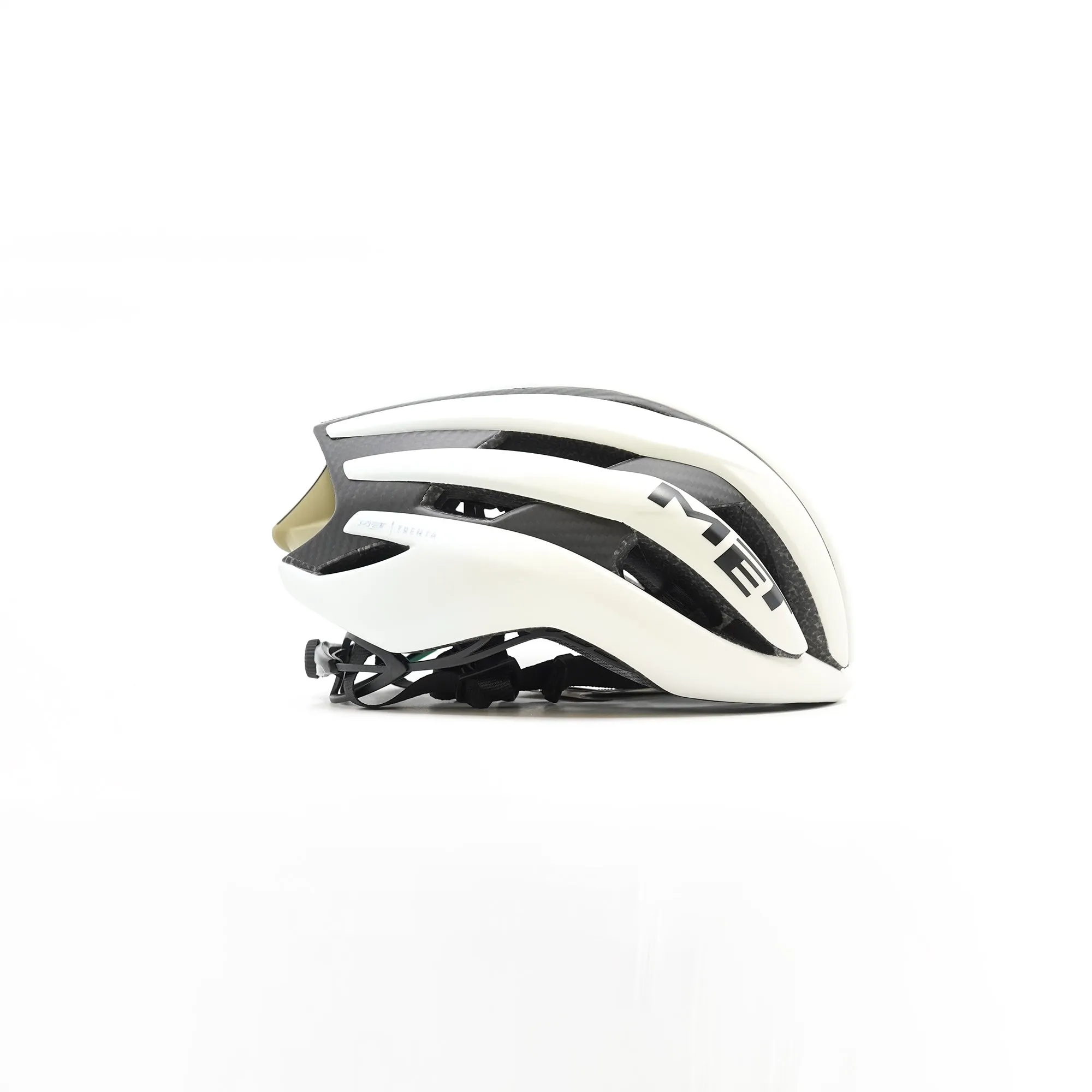 MET Trenta 3K Carbon Road Helmet - Vanilla Ice Gold/Matt