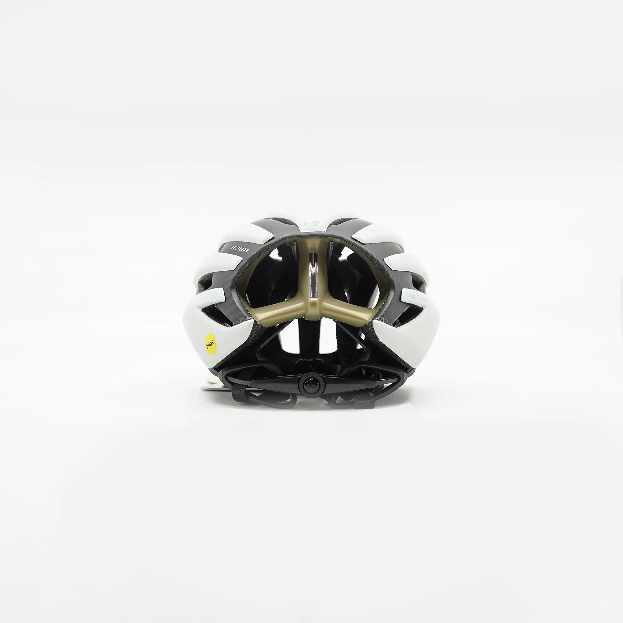 MET Trenta 3K Carbon Road Helmet - Vanilla Ice Gold/Matt