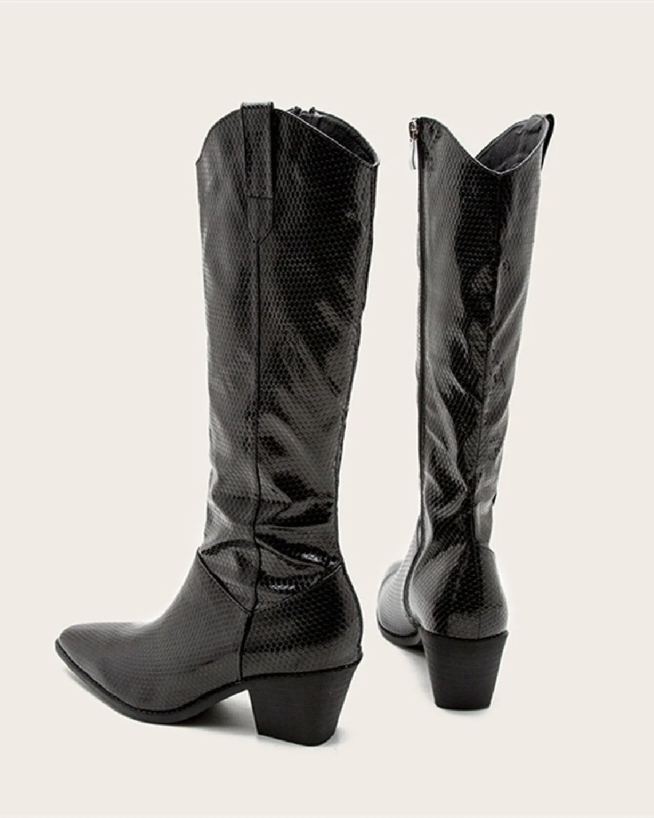 Mid Calf Western Boots