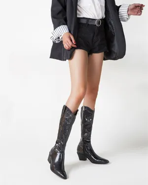 Mid Calf Western Boots