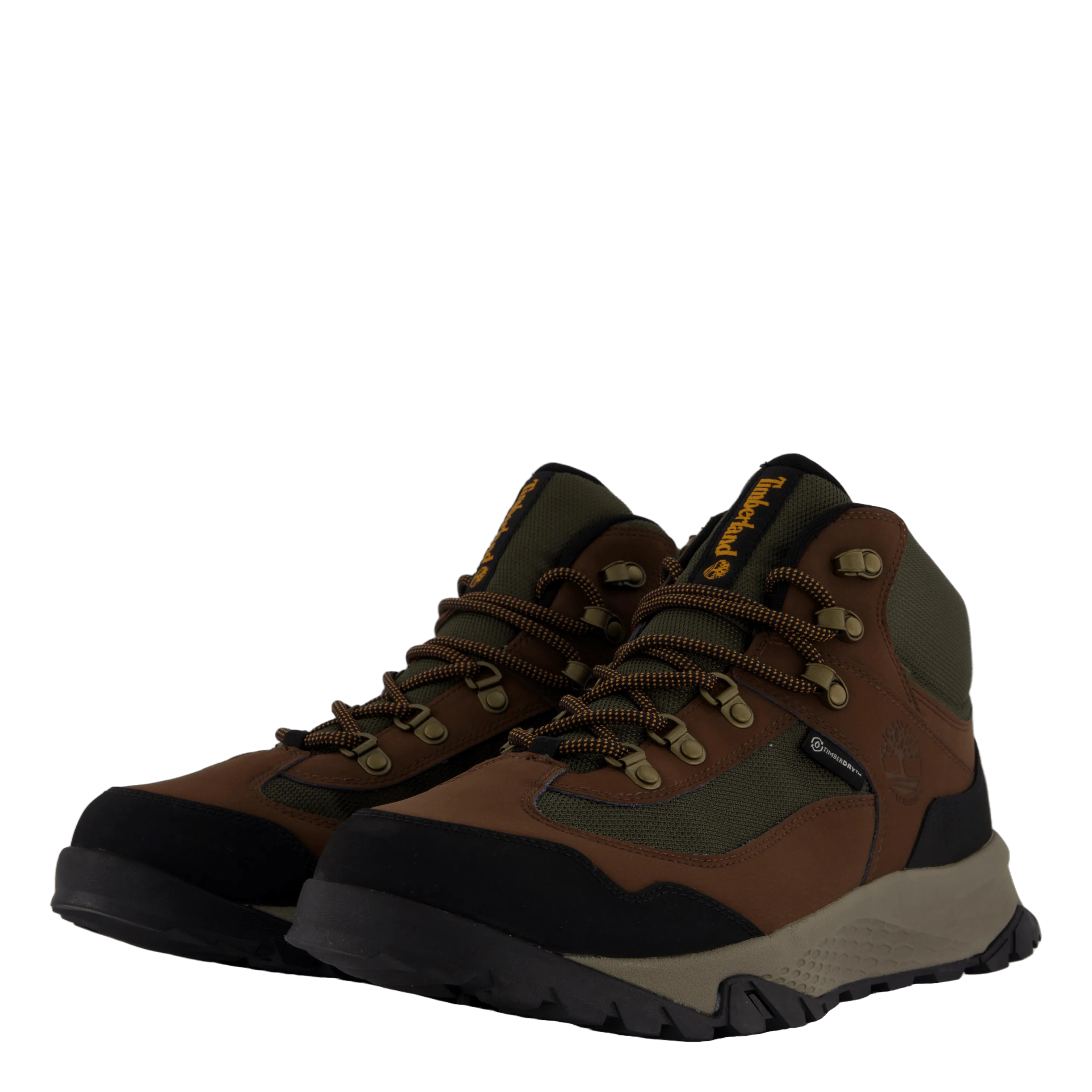 Mid Lace Up Waterproof Hiking  Dark Brown
