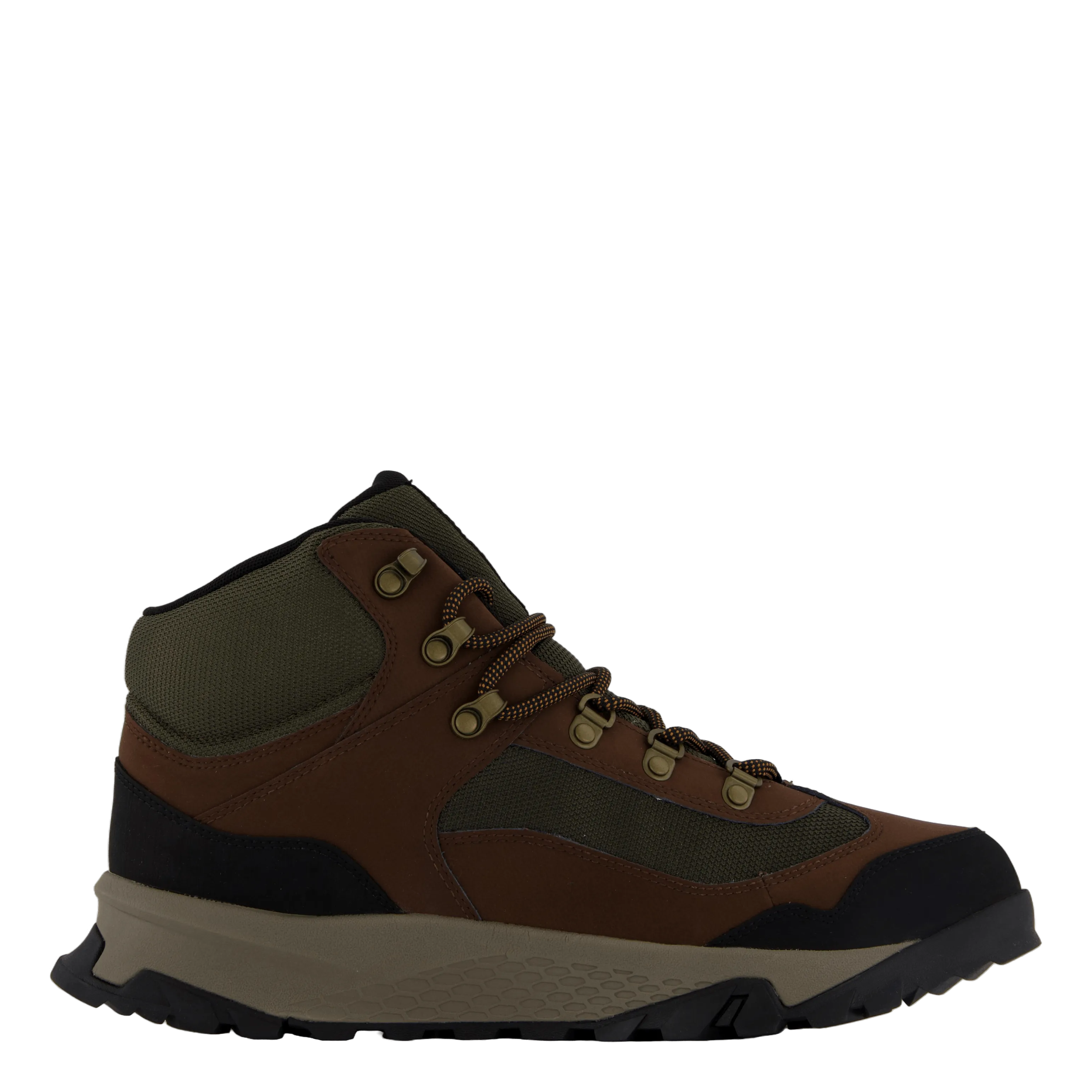 Mid Lace Up Waterproof Hiking  Dark Brown