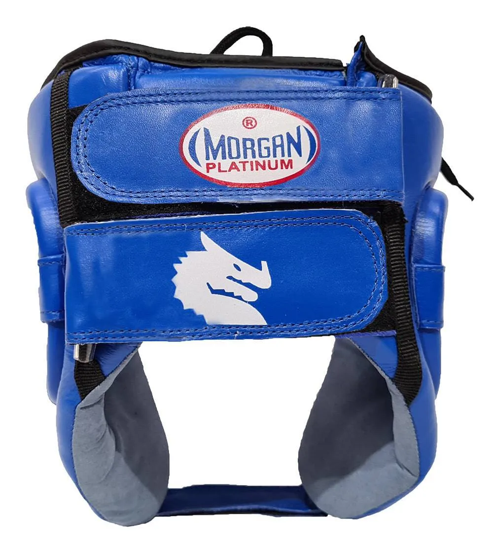 Morgan Platinum Open-Face Leather Head Guard