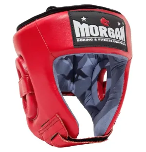 Morgan Platinum Open-Face Leather Head Guard