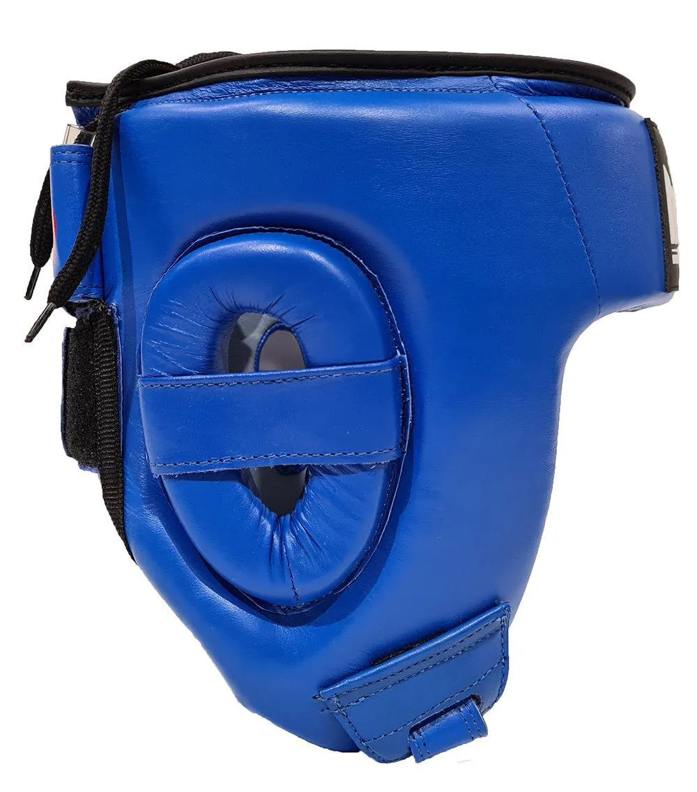 Morgan Platinum Open-Face Leather Head Guard