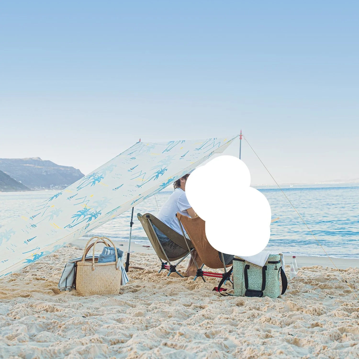 Naturehike - Patterned Multifunctional Beach Cloth - White