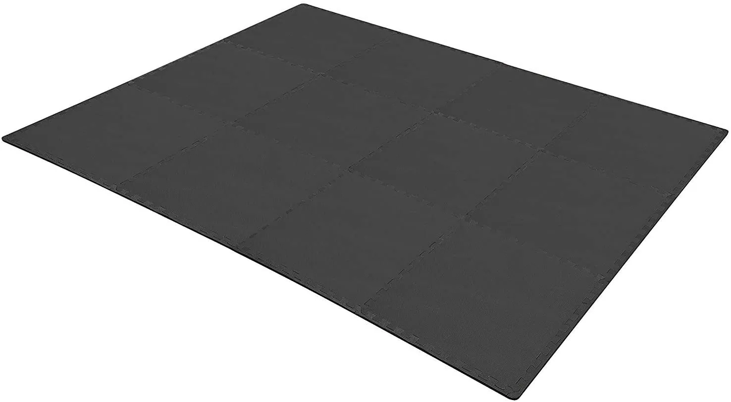 New in box! BalanceFrom Puzzle Exercise Mat with EVA Foam Interlocking Tiles for MMA, Exercise, Gymnastics and Home Gym Protective Flooring! Retails $70 