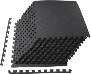 New in box! BalanceFrom Puzzle Exercise Mat with EVA Foam Interlocking Tiles for MMA, Exercise, Gymnastics and Home Gym Protective Flooring! Retails $70 